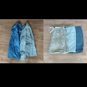 Banana Republic - 2 shirts & 3 shorts